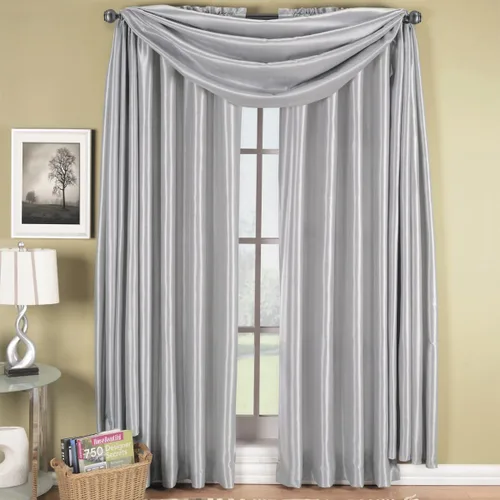 Miniatura 5 de Royal Hotel Bedding Soho cenefa recta blanca, patrón sólido, 70 x 17 pulgadas Blanco