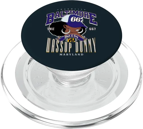 Miniatura 7 de 667 Baltimore Bold Black Queen PopSockets Adhesive PopGrip