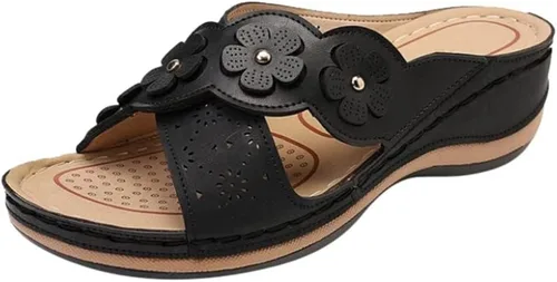 Miniatura 9 de Sandalias ortopédicas con soporte de arco, sandalias planas para exteriores, estilo bohemio, para caminar, cómodas, elegantes, informales