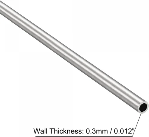 Miniatura 3 de uxcell Tubo de acero inoxidable 316, tubo de la longitud del grueso 820.2 ft m de la pared de 6.6 ft m OD 1.0 ft m