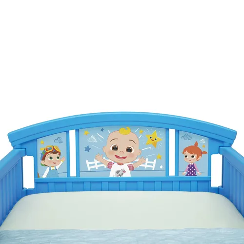 Miniatura 5 de Delta Children CoComelon - Caja de juguetes para autobús escolar, certificado Greenguard Gold