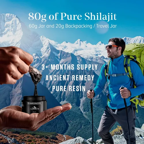 Miniatura 6 de Resina Shilajit orgánica Suministro de 800 mg Probado en laboratorio Shilajit orgánico puro del Himalaya para hombres y mujeres Potenciador