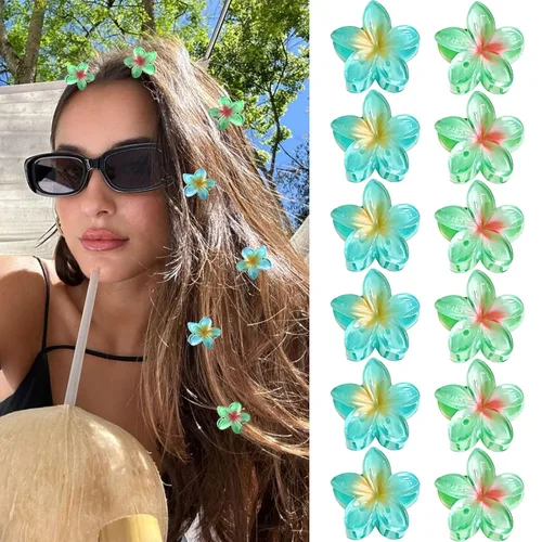 Miniatura 11 de GQLV Pinzas pequeñas para el cabello, 12 pinzas pequeñas de 1.18 pulgadas para mujeres y niñas, cabello grueso/fino, decoraciones de cabello