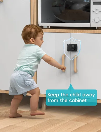 Miniatura 4 de Cerradura de cerrojo con llave de 2.5 pulgadas para armarios y puertas pequeñas, diseño de perilla giratoria, aleación de zinc resistente con hierro