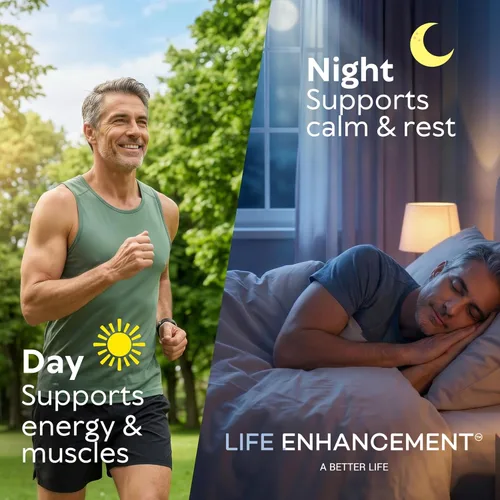 Miniatura 5 de Life Enhancement Complejo de magnesio ultra triple – 325 mg – con B6, glicinato, malato y citrato – Suplemento de magnesio mejora el sueño