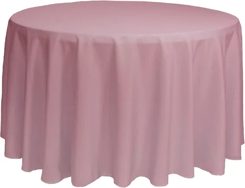 Miniatura 59 de YOUR CHAIR COVERS - Mantel redondo de poliéster prémium de 120 pulgadas - Mantel de lino color champán para mesas redondas estándar