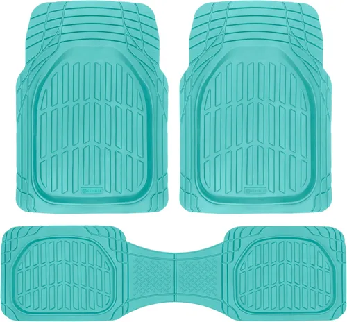 Miniatura 17 de Carbella Alfombrillas de Piso Automotrices para Autos, 2 Piezas Alfombrillas de Piso para Auto Gris Translúcido, Recortables para Ajustar Todo Clima