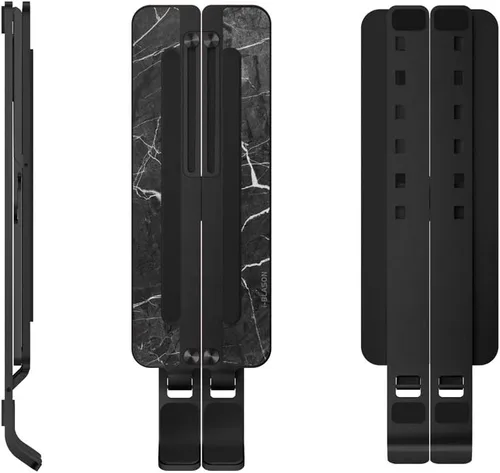 Miniatura 8 de i-Blason Cosmo - Soporte elevador ajustable de aleación de aluminio para laptop con soporte multiángulo compatible con MacBook Pro/MacBook Air, Negro