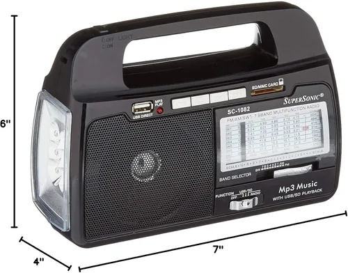 Miniatura 10 de Supersonic SC1082 Radio portátil.