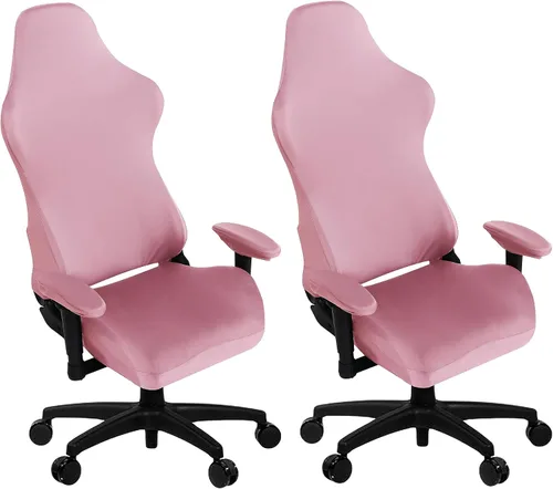 Miniatura 12 de SARAFLORA - Fundas elásticas para silla de computadora para sillón, silla giratoria, silla de juego, silla de computadora (negro, extragrande)
