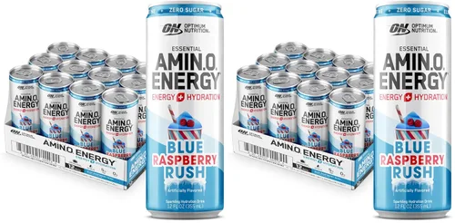 Miniatura 29 de Optimum Nutrition Amino Energy - Bebida de hidratación espumosa, electrolitos, cafeína, aminoácidos, BCAAs, sin azúcar, limonada de mango y piña, 12