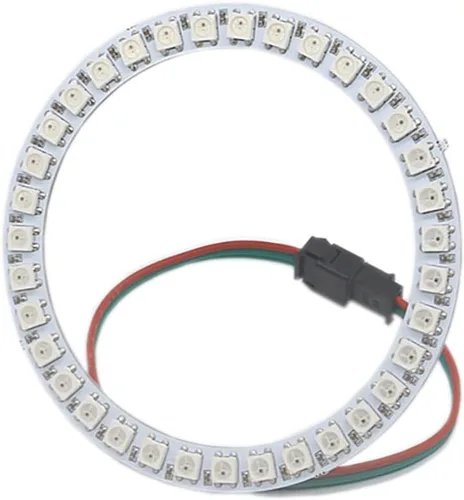 Miniatura 10 de WS2812 8 LED Pixel Ring Black PCB direccionable LED módulos 2812 IC RGB a todo color redondo llevado círculo DC5V