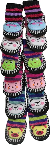 Miniatura 2 de ToBeInStyle Paquete de 6 pantuflas con agarre inferior jaspeado para mujer