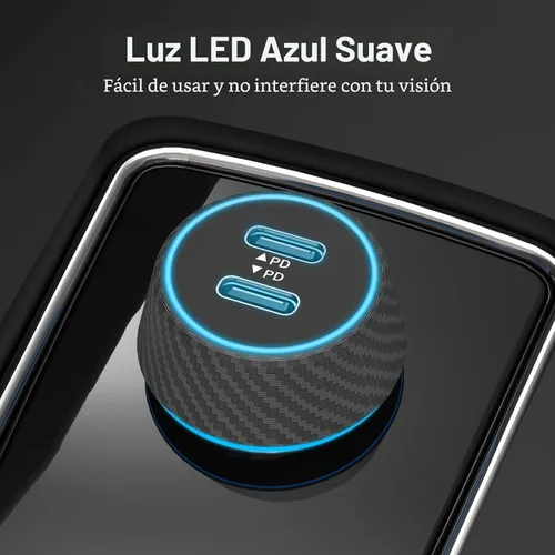 Miniatura 3 de Paquete de 2 cargadores de coche USB C de 90 W de carga súper rápida para iPhone 17 Pro Max/Air/16/15/iPad, teléfono Android Samsung, doble puerto