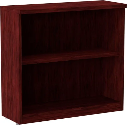 Miniatura 5 de Alera Alera Valencia Series Librería, tres estantes, 31.75 pulgadas de ancho x 14 pulgadas de profundidad x 39.38 pulgadas, color cereza medio