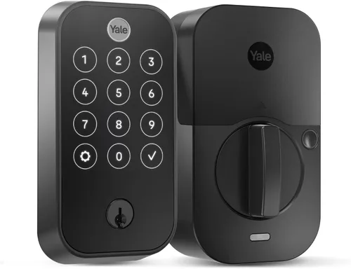 Miniatura 23 de Yale Assure Lock 2 Touch Deadbolt, Cerradura de puerta de entrada sin llave de ante negro con teclado digital táctil y escáner de huellas