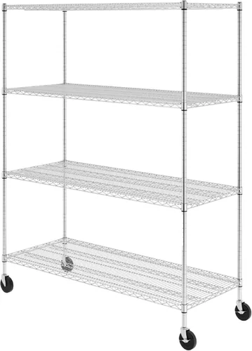Miniatura 20 de SafeRacks - Estantes de almacenamiento certificados NSF, zinc, unidad de alambre de acero resistente con pies ajustables, estante para garaje