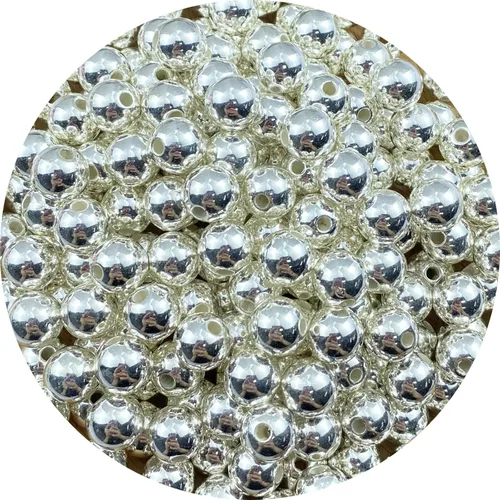 Miniatura 20 de 400 piezas cuentas de perla de 8mm AB cuentas de plástico brillantes y coloridas cuentas espaciadoras sueltas para hacer joyas, aretes, pulseras