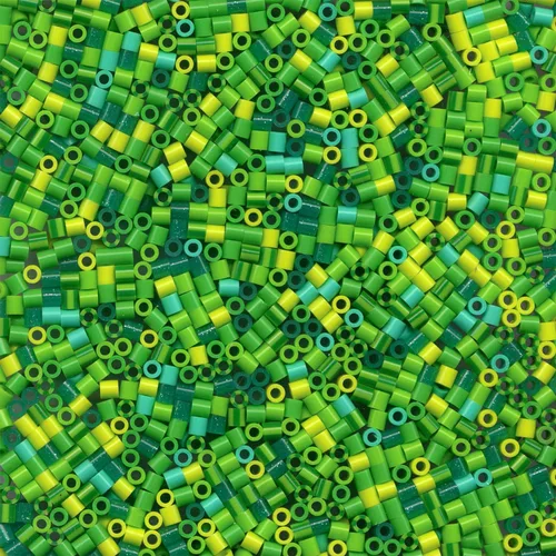 Miniatura 3 de Perler Cuentas fusibles para manualidades, 1000 unidades, verde joya
