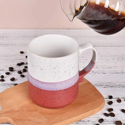 Miniatura 5 de Bosmarlin Taza de café grande de cerámica, taza de té grande para oficina y hogar, 21.5 onzas, apta para lavavajillas y microondas, 1 unidad