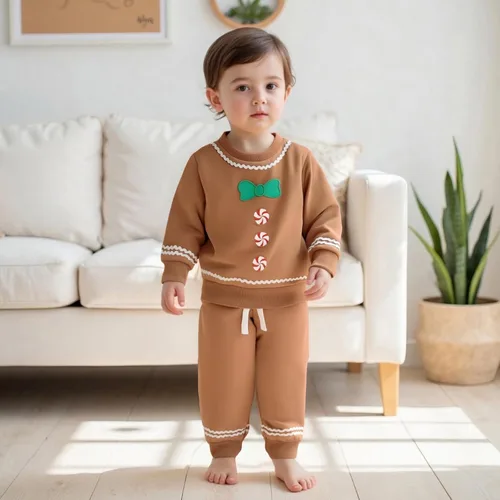 Miniatura 197 de Adobabirl Conjunto de sudadera y pantalones de Halloween para bebé, sudadera y pantalones con parche de calabaza para Halloween, otoño, ropa de bebé