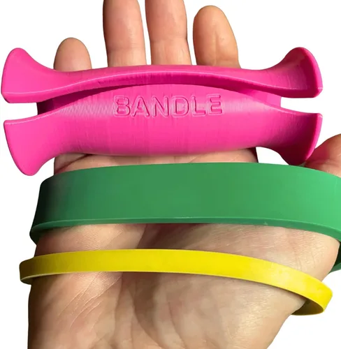 Miniatura 8 de Bandle™ - Verdaderas asas ergonómicas para bandas de resistencia Libera todo el potencial de entrenamientos de cuerpo completo sin dolor Gris