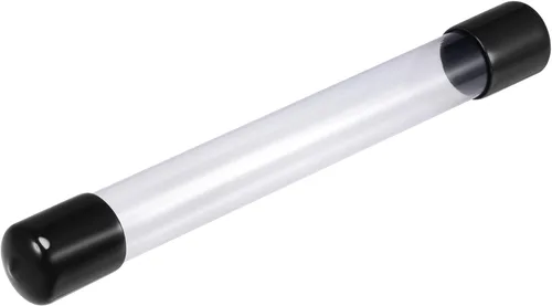Miniatura 14 de MECCANIXITY Tubo de Almacenamiento Transparente 23x25mm Pequeño Tubo de Plástico Redondo con Tapas Botella Contenedor Rígido 300mm/12 Pulgadas