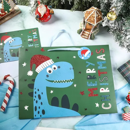 Miniatura 3 de Loveinside Bolsas de regalo de Navidad con tarjeta de felicitación, etiqueta de regalo y papel de seda para Navidad, vacaciones y fiestas, y más, 16