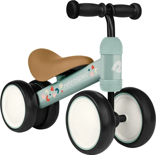 Miniatura 14 de Retrospec Cricket - Bicicleta de equilibrio para bebé, juguete de 4 ruedas para edades de 12 a 24 meses, primera bicicleta y bicicleta para niños