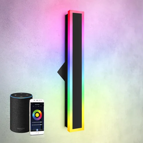 Miniatura 14 de ASD Lámpara LED de montaje en pared de 18 pulgadas de largo, aplique lineal para exteriores e interiores 3CCT, regulable, impermeable
