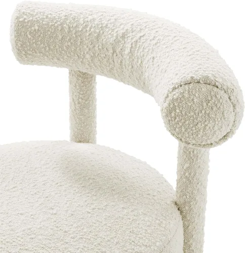 Miniatura 7 de Modway EEI-6387-IVO Toulouse Boucle Silla de comedor de tela, color marfil