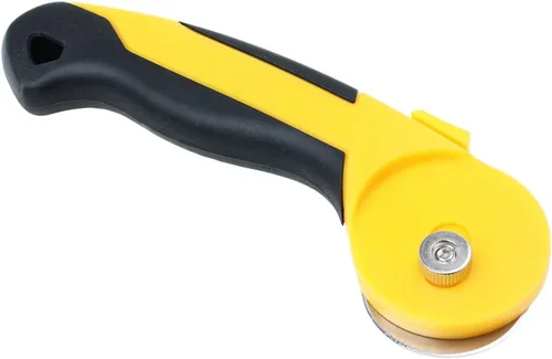 Miniatura 7 de Cortador giratorio de 45 mm Cortador automático de tela con cuchillas de cambio rápido y traba de seguridad para acolchado, costura, manualidades