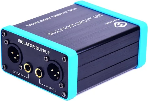Miniatura 2 de Transformador de eliminación XRL/6.35/TRS / 1/4 TS Aislamiento de audio Detener el zumbido o zumbido no deseado de los sistemas de sonido y PA