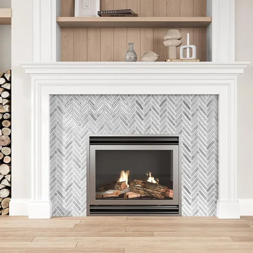 Miniatura 6 de VEELIKE Azulejos de mármol gris para salpicaduras de pared en muro de cocina en muro de espiga para despegar y pegar, impermeables, 6 hojas