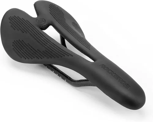 Miniatura 8 de ROCKBROS Asiento de bicicleta ligero de fibra de carbono, cómodo asiento de bicicleta de carretera, accesorios de bicicleta para hombres y mujeres