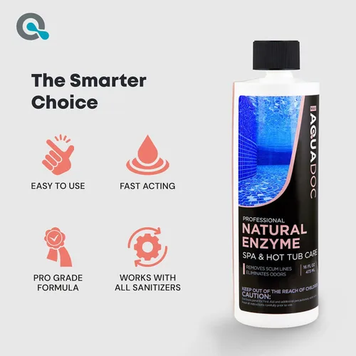 Miniatura 5 de AquaDoc Spa - Tratamiento de agua enzimática de spa - 16 onzas - Limpiador y clarificador natural de enzimas para bañera de hidromasaje para agua
