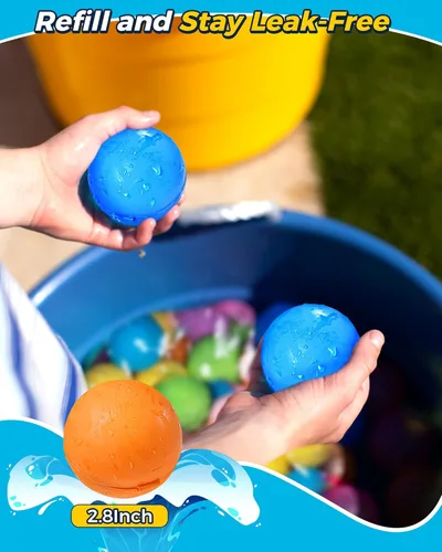 Miniatura 5 de 12 globos de bomba de agua reutilizables, juguete de verano para niños y niñas, juguetes de playa para niños de 3 a 12 años, actividades al aire