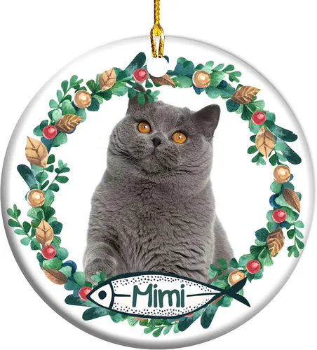 Miniatura 18 de Adorno personalizado para foto de perro, adorno de Navidad personalizado para mascotas 2023, regalos de Navidad personalizados para cachorros