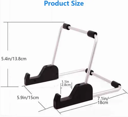 Miniatura 5 de Kinizuxi Soporte ajustable para tablet, soporte antideslizante de aleación de aluminio para tabletas, iPad, Samsung y Kindle Fire, soporte