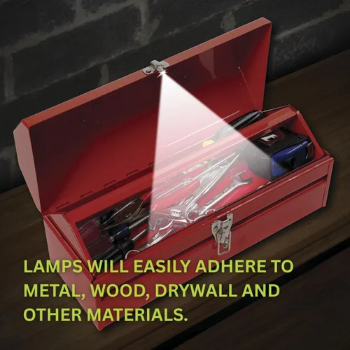 Miniatura 8 de Panther Vision Paquete de luces LED adhesivas con botón, ligeras, ultra pequeñas, ultra brillantes, luces LED utilitarias (paquete de 18)