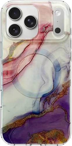 Miniatura 17 de Funda degradada para iPhone 14 Pro - Diseño multicolor degradado naranja y amarillo, resistente a los impactos y con imanes