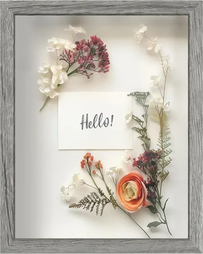Miniatura 37 de FrameWorks Marco de Caja de Sombra de Madera Negra de 8" x 8" – Vitrina con Parte Trasera de Fieltro Suave, Caja de Memoria con Vidrio Templado