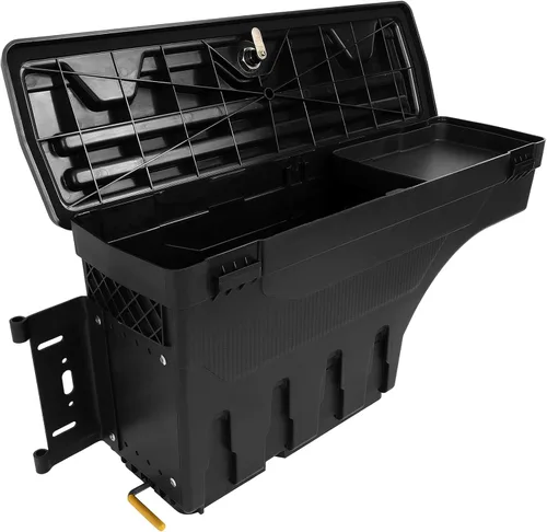 Miniatura 9 de ROADFAR Caja de almacenamiento de repuesto para caja de camión para Toyota para Tacoma 2019-2020 Caja de herramientas con cerradura para caja