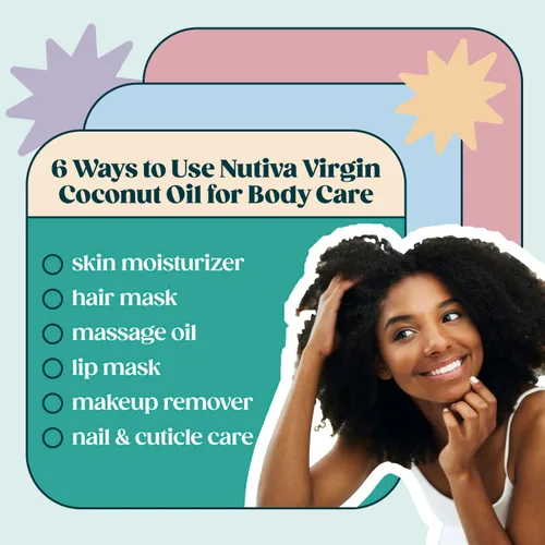 Miniatura 4 de Nutiva Aceite de coco virgen orgánico, prensado en frío, sin refinar, de cocos frescos, sin OMG, cultivados de forma sostenible, 15 onzas líquidas