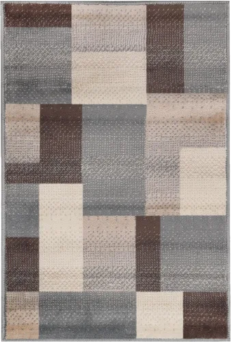 Miniatura 37 de Superior alfombra de área de la colección diseñador Clifton, 8 mm de altura de apilado, con respaldo de yute, diseño geométrico contemporáneo, Beige