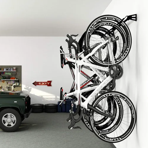Miniatura 7 de FLEXIMOUNTS - Soporte de pared para 4 bicicletas, resistente, para hogar y garaje, capacidad hasta de 200 lb