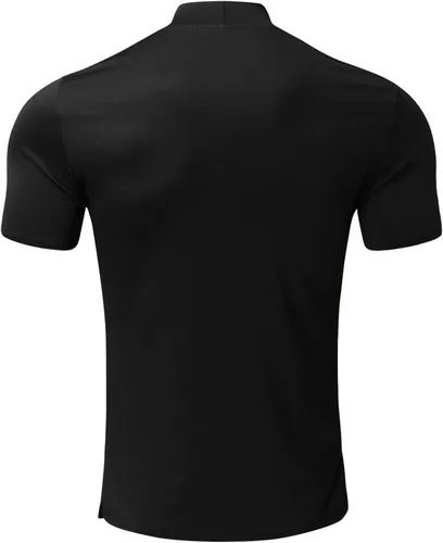 Miniatura 3 de Camisetas de manga corta para hombre, cuello alto, básicas, ajustadas, sin botones, camisetas de algodón elástico