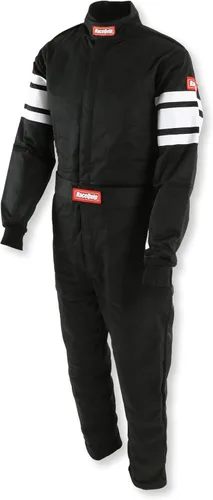 Miniatura 2 de RaceQuip 120005RQP Serie 120 1 Pc Traje de Conducción SFI 3.2A/5 Negro/Blanco Grande