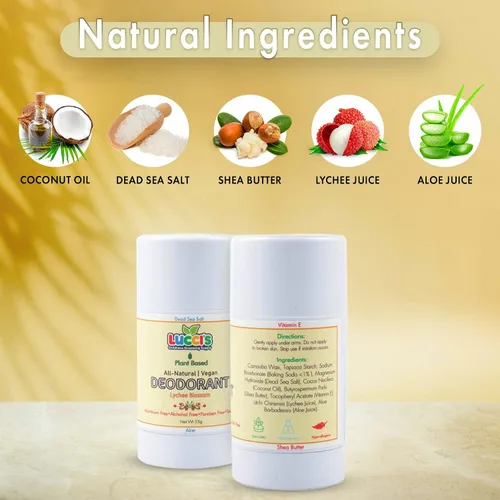 Miniatura 4 de Lucci's Childrens Grooming Supply Desodorante infantil para niñas y niños – Desodorante vegano y a base de plantas para niños – Natural sin OMG sin