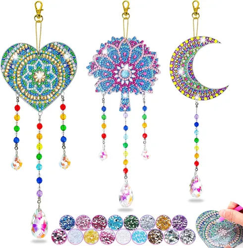 Regalo para niñas de 6-7-8-9-10 años Niñas mayores: Artes y manualidades para niños de 6-8-10-12 años, kit de campanillas de viento de arte de